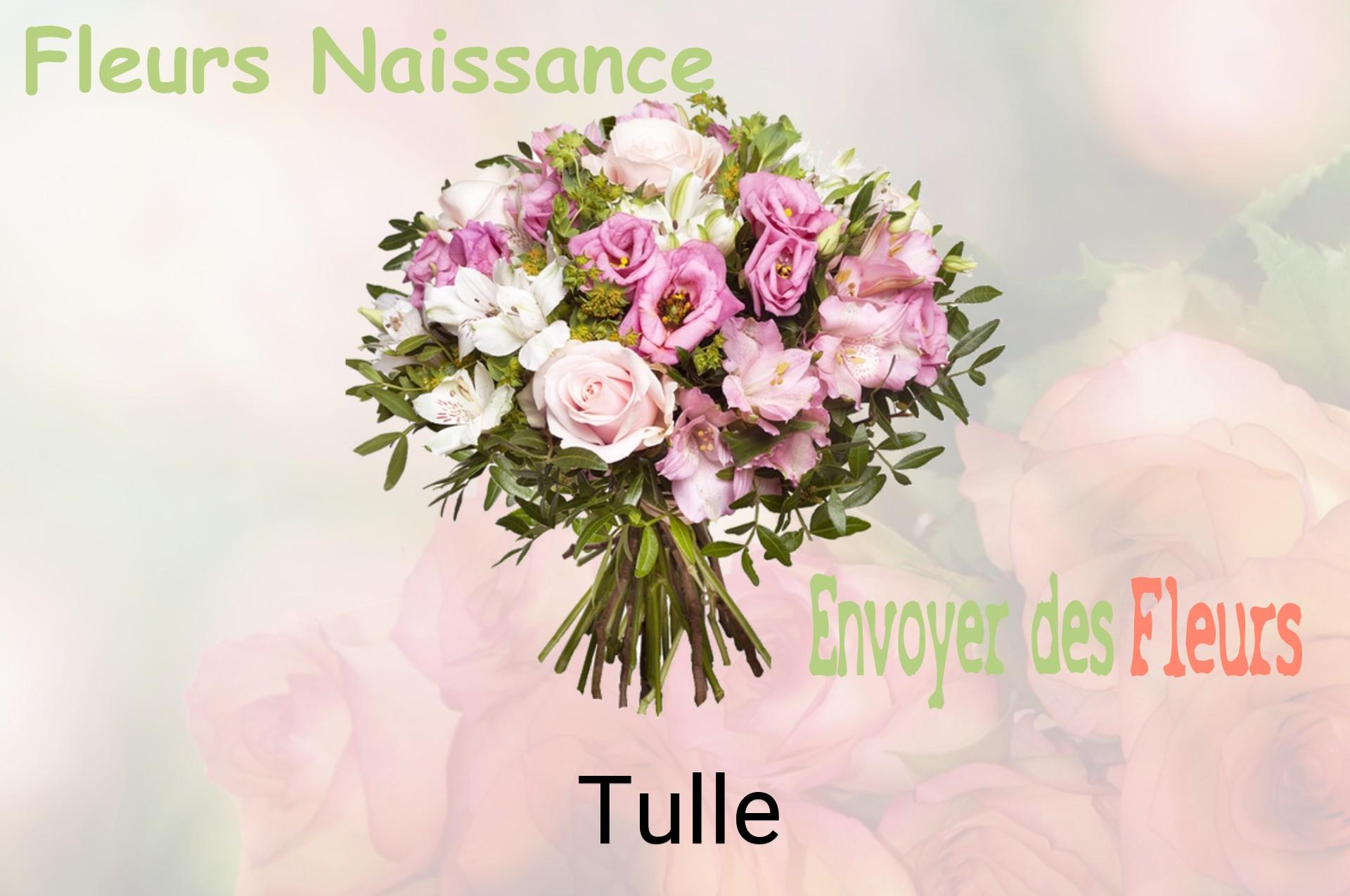 Bouquet de fleurs de naissance livré à Tulle
